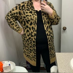BP. Nordstrom Leopard Cardigan 4X